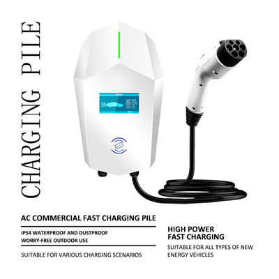 32A Kendaraan Listrik EVSE Stasiun Pengisian Daya EV Wall Charger Dengan Wifi Ethernet