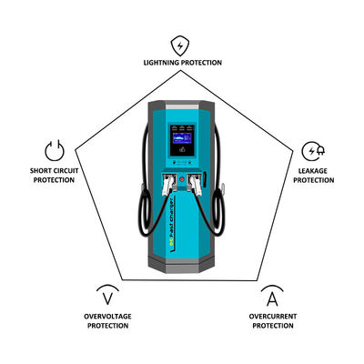240KW Output Power EV Charger EVSE EV Charger dengan tingkat perlindungan IP55/1k10